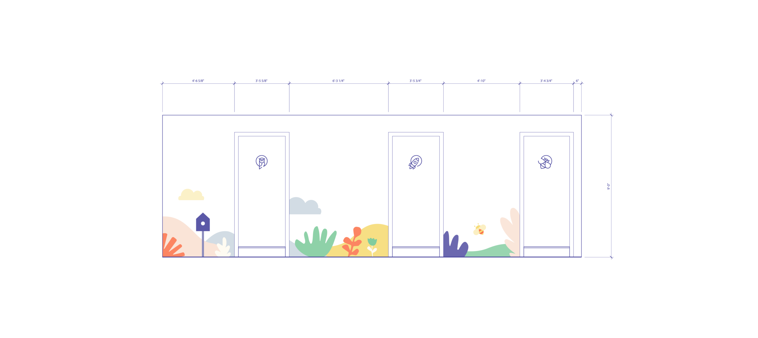 Client Les Zailés - Éléments graphiques déclinés de l'identité Éléments de l'identité de marque pour l'entreprise Les Zailés